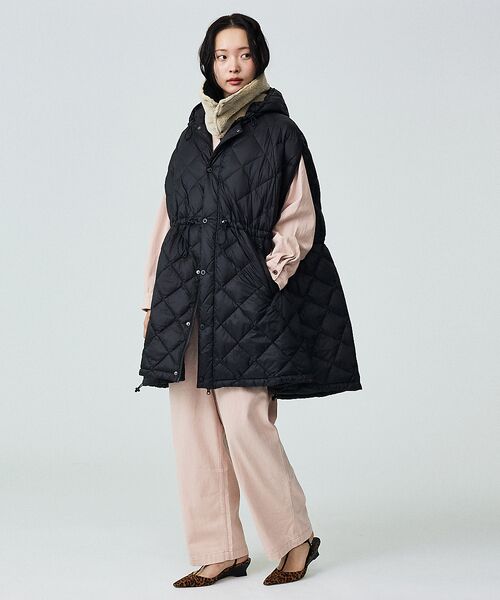 Rouge vif la cle / ルージュ・ヴィフ ラクレ ダウンジャケット・ベスト | 【TAION / タイオン】シティダウンケープ / ダウンベスト | 詳細2