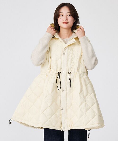 Rouge vif la cle / ルージュ・ヴィフ ラクレ ダウンジャケット・ベスト | 【TAION / タイオン】シティダウンケープ / ダウンベスト | 詳細17