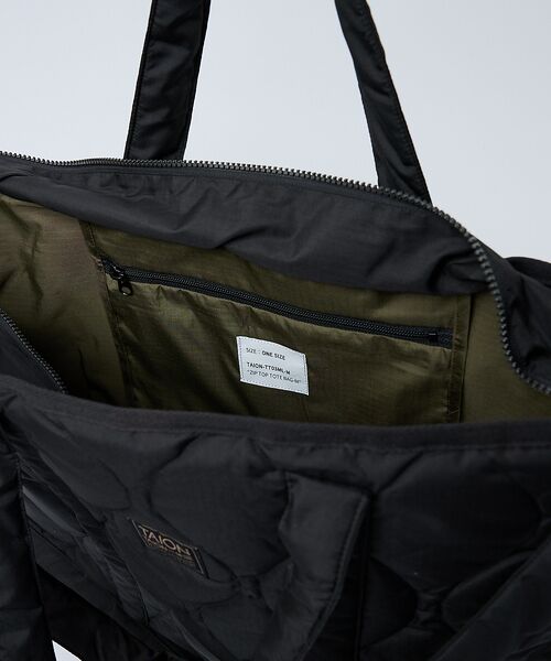 Rouge vif la cle / ルージュ・ヴィフ ラクレ トートバッグ | 【TAION / タイオン】ミリタリー ジップ ダウントートバッグM / 大容量 | 詳細10