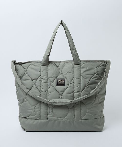 Rouge vif la cle / ルージュ・ヴィフ ラクレ トートバッグ | 【TAION / タイオン】ミリタリー ジップ ダウントートバッグM / 大容量 | 詳細16