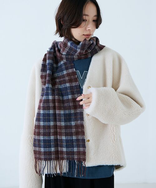 Rouge vif la cle / ルージュ・ヴィフ ラクレ マフラー・ショール・スヌード・ストール | 【BARBOUR/バブアー】タータンスカーフ / マフラー / ウール / チェ | 詳細14