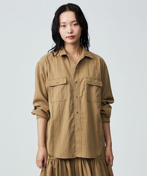 Rouge vif la cle / ルージュ・ヴィフ ラクレ シャツ・ブラウス | 【Le Melange/ル・メランジュ】テンセルナイロンツイルシャツ / セット | 詳細3