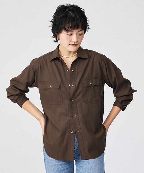 Rouge vif la cle / ルージュ・ヴィフ ラクレ シャツ・ブラウス | 【Le Melange/ル・メランジュ】テンセルナイロンツイルシャツ / セット | 詳細13