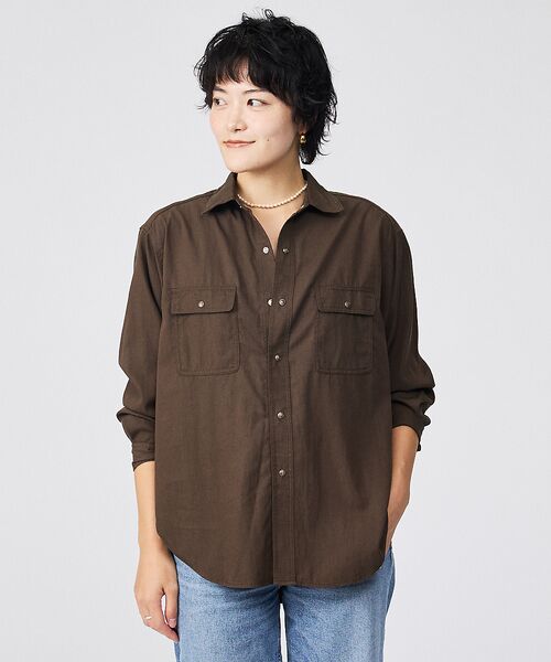 Rouge vif la cle / ルージュ・ヴィフ ラクレ シャツ・ブラウス | 【Le Melange/ル・メランジュ】テンセルナイロンツイルシャツ / セット | 詳細14