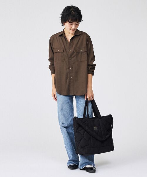 Rouge vif la cle / ルージュ・ヴィフ ラクレ シャツ・ブラウス | 【Le Melange/ル・メランジュ】テンセルナイロンツイルシャツ / セット | 詳細15