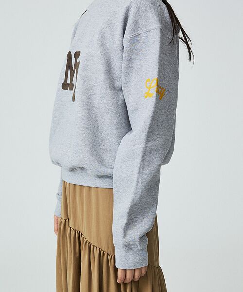 Rouge vif la cle / ルージュ・ヴィフ ラクレ スウェット | 【Le Melange/ル・メランジュ】裏起毛ロゴプリントスウェットシャツ / | 詳細9