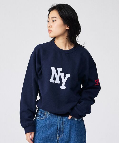 Rouge vif la cle / ルージュ・ヴィフ ラクレ スウェット | 【Le Melange/ル・メランジュ】裏起毛ロゴプリントスウェットシャツ / | 詳細11