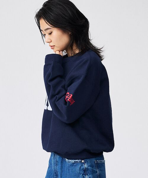 Rouge vif la cle / ルージュ・ヴィフ ラクレ スウェット | 【Le Melange/ル・メランジュ】裏起毛ロゴプリントスウェットシャツ / | 詳細12