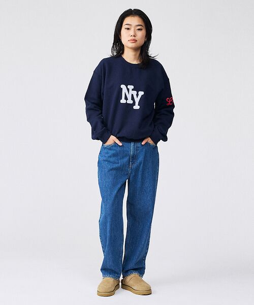 Rouge vif la cle / ルージュ・ヴィフ ラクレ スウェット | 【Le Melange/ル・メランジュ】裏起毛ロゴプリントスウェットシャツ / | 詳細13