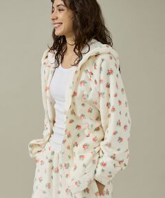 Rouge vif la cle / ルージュ・ヴィフ ラクレ パーカー | 【JEMORGAN / ジェーイーモーガン】フリース花柄フルジップパーカー/JF