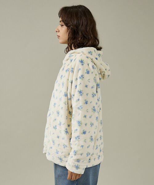 Rouge vif la cle / ルージュ・ヴィフ ラクレ パーカー | 【JEMORGAN / ジェーイーモーガン】フリース花柄フルジップパーカー/JF | 詳細10