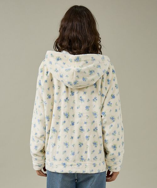 Rouge vif la cle / ルージュ・ヴィフ ラクレ パーカー | 【JEMORGAN / ジェーイーモーガン】フリース花柄フルジップパーカー/JF | 詳細11