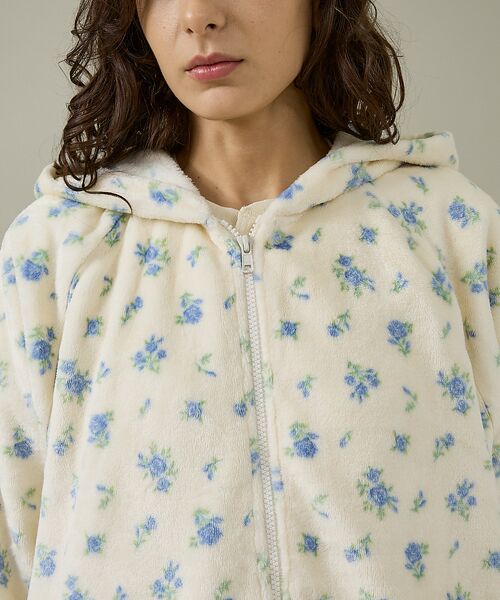 Rouge vif la cle / ルージュ・ヴィフ ラクレ パーカー | 【JEMORGAN / ジェーイーモーガン】フリース花柄フルジップパーカー/JF | 詳細12