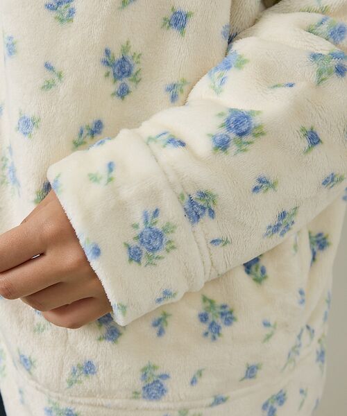 Rouge vif la cle / ルージュ・ヴィフ ラクレ パーカー | 【JEMORGAN / ジェーイーモーガン】フリース花柄フルジップパーカー/JF | 詳細13