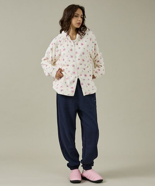 Rouge vif la cle / ルージュ・ヴィフ ラクレ パーカー | 【JEMORGAN / ジェーイーモーガン】フリース花柄フルジップパーカー/JF | 詳細19