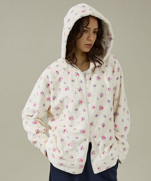 Rouge vif la cle / ルージュ・ヴィフ ラクレ パーカー | 【JEMORGAN / ジェーイーモーガン】フリース花柄フルジップパーカー/JF | 詳細21