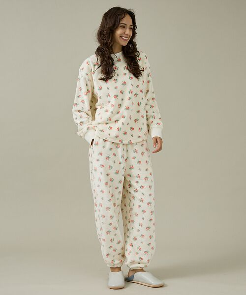 Rouge vif la cle / ルージュ・ヴィフ ラクレ スウェット | 【JEMORGAN / ジェーイーモーガン】フリース花柄長袖＆パンツ＆巾着3点セ | 詳細3