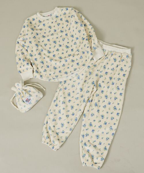 Rouge vif la cle / ルージュ・ヴィフ ラクレ スウェット | 【JEMORGAN / ジェーイーモーガン】フリース花柄長袖＆パンツ＆巾着3点セ | 詳細19