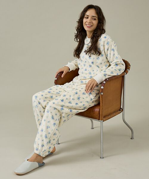 Rouge vif la cle / ルージュ・ヴィフ ラクレ スウェット | 【JEMORGAN / ジェーイーモーガン】フリース花柄長袖＆パンツ＆巾着3点セ | 詳細20