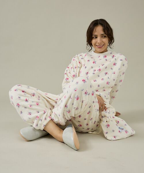 Rouge vif la cle / ルージュ・ヴィフ ラクレ スウェット | 【JEMORGAN / ジェーイーモーガン】フリース花柄長袖＆パンツ＆巾着3点セ | 詳細22