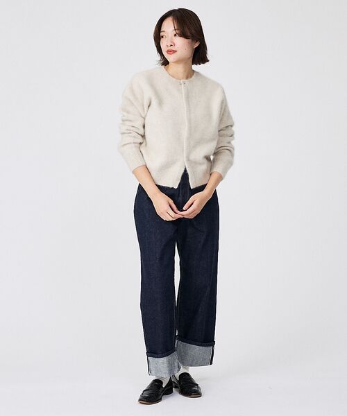 Rouge vif la cle / ルージュ・ヴィフ ラクレ ニット・セーター | 【Le Melange/ル・メランジュ】前後2WAY クルーネックカーディガン | 詳細3