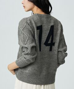 Rouge vif la cle / ルージュ・ヴィフ ラクレ ニット・セーター | 【Le Melange/ル・メランジュ】ナンバリングケーブルニットプルオーバー