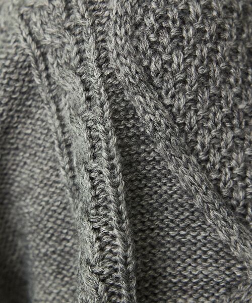 Rouge vif la cle / ルージュ・ヴィフ ラクレ ニット・セーター | 【Le Melange/ル・メランジュ】ナンバリングケーブルニットプルオーバー | 詳細15