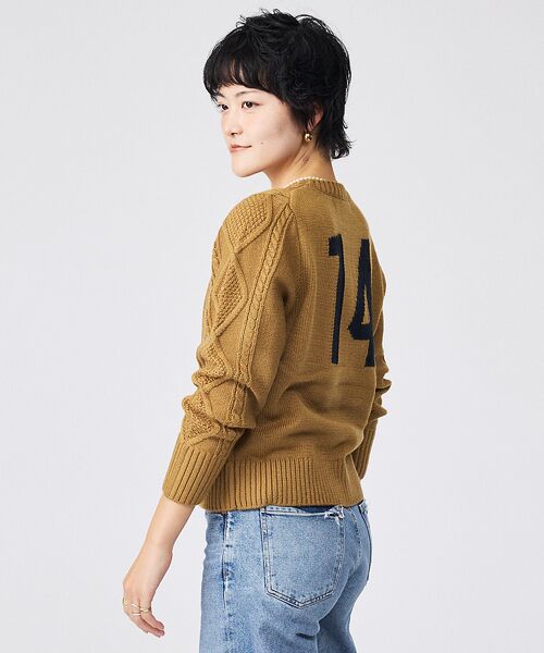 Rouge vif la cle / ルージュ・ヴィフ ラクレ ニット・セーター | 【Le Melange/ル・メランジュ】ナンバリングケーブルニットプルオーバー | 詳細17