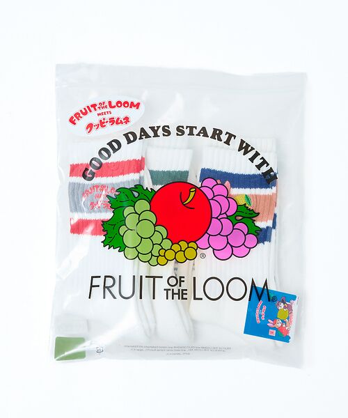 Rouge vif la cle / ルージュ・ヴィフ ラクレ ソックス | 【FRUIT OF THE LOOM/フルーツ・オブ・ザ・ルーム】【コラボ 】ク | 詳細1