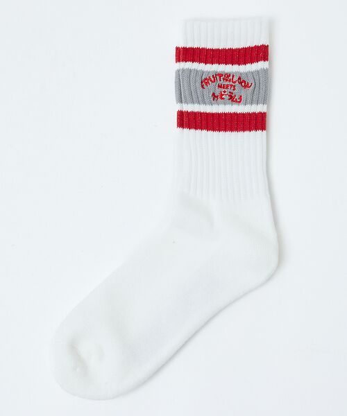 Rouge vif la cle / ルージュ・ヴィフ ラクレ ソックス | 【FRUIT OF THE LOOM/フルーツ・オブ・ザ・ルーム】【コラボ 】ク | 詳細2