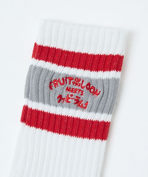 Rouge vif la cle / ルージュ・ヴィフ ラクレ ソックス | 【FRUIT OF THE LOOM/フルーツ・オブ・ザ・ルーム】【コラボ 】ク | 詳細3