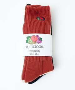 Rouge vif la cle / ルージュ・ヴィフ ラクレ ソックス | 【FRUIT OF THE LOOM/フルーツ・オブ・ザ・ルーム】【3足セット】