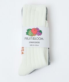 Rouge vif la cle / ルージュ・ヴィフ ラクレ ソックス | 【FRUIT OF THE LOOM/フルーツ・オブ・ザ・ルーム】【3足セット】