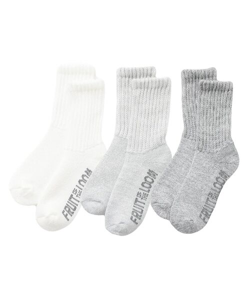 Rouge vif la cle / ルージュ・ヴィフ ラクレ ソックス | 【FRUIT OF THE LOOM/フルーツ・オブ・ザ・ルーム】【3足セット】 | 詳細2