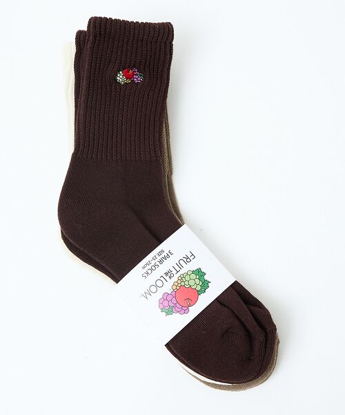 Rouge vif la cle / ルージュ・ヴィフ ラクレ ソックス | 【FRUIT OF THE LOOM/フルーツ・オブ・ザ・ルーム】【3足セット】 | 詳細4