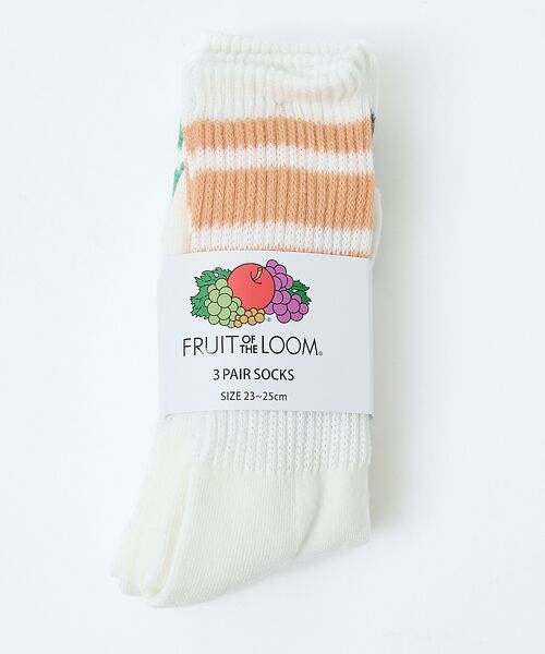 Rouge vif la cle / ルージュ・ヴィフ ラクレ ソックス | 【FRUIT OF THE LOOM/フルーツ・オブ・ザ・ルーム】【3足セット】 | 詳細8