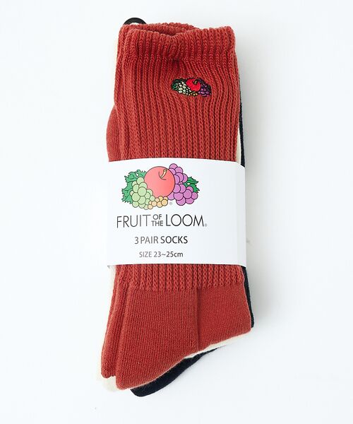 Rouge vif la cle / ルージュ・ヴィフ ラクレ ソックス | 【FRUIT OF THE LOOM/フルーツ・オブ・ザ・ルーム】【3足セット】 | 詳細12