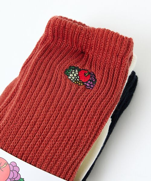 Rouge vif la cle / ルージュ・ヴィフ ラクレ ソックス | 【FRUIT OF THE LOOM/フルーツ・オブ・ザ・ルーム】【3足セット】 | 詳細13