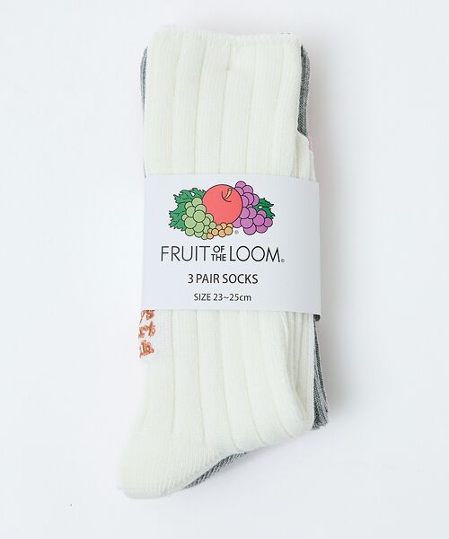 Rouge vif la cle / ルージュ・ヴィフ ラクレ ソックス | 【FRUIT OF THE LOOM/フルーツ・オブ・ザ・ルーム】【3足セット】 | 詳細16