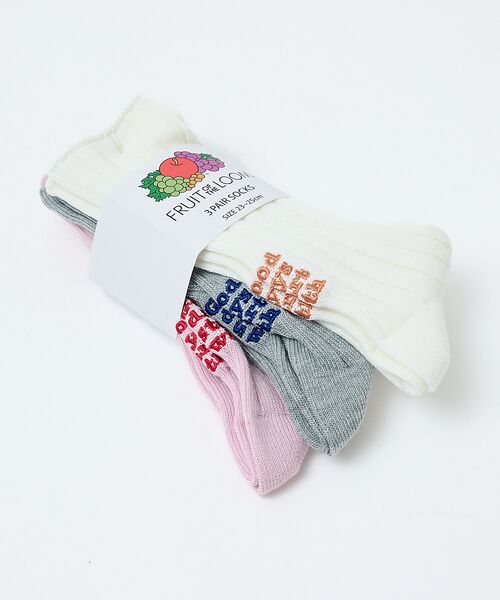 Rouge vif la cle / ルージュ・ヴィフ ラクレ ソックス | 【FRUIT OF THE LOOM/フルーツ・オブ・ザ・ルーム】【3足セット】 | 詳細17