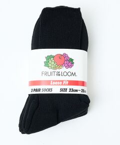 Rouge vif la cle / ルージュ・ヴィフ ラクレ ソックス | 【FRUIT OF THE LOOM/フルーツ・オブ・ザ・ルーム】【3足セット】