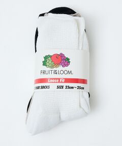 Rouge vif la cle / ルージュ・ヴィフ ラクレ ソックス | 【FRUIT OF THE LOOM/フルーツ・オブ・ザ・ルーム】【3足セット】