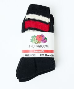 Rouge vif la cle / ルージュ・ヴィフ ラクレ ソックス | 【FRUIT OF THE LOOM/フルーツ・オブ・ザ・ルーム】【3足セット】