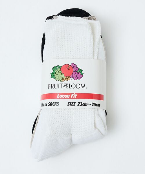 Rouge vif la cle / ルージュ・ヴィフ ラクレ ソックス | 【FRUIT OF THE LOOM/フルーツ・オブ・ザ・ルーム】【3足セット】 | 詳細7