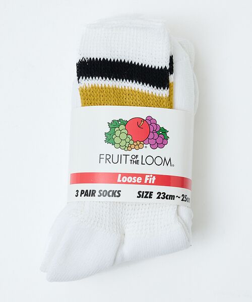 Rouge vif la cle / ルージュ・ヴィフ ラクレ ソックス | 【FRUIT OF THE LOOM/フルーツ・オブ・ザ・ルーム】【3足セット】 | 詳細11