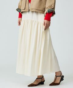 Rouge vif la cle / ルージュ・ヴィフ ラクレ ロング・マキシ丈スカート | 【Le Melange/ル・メランジュ】テンセルナイロンツイルスカート / セッ