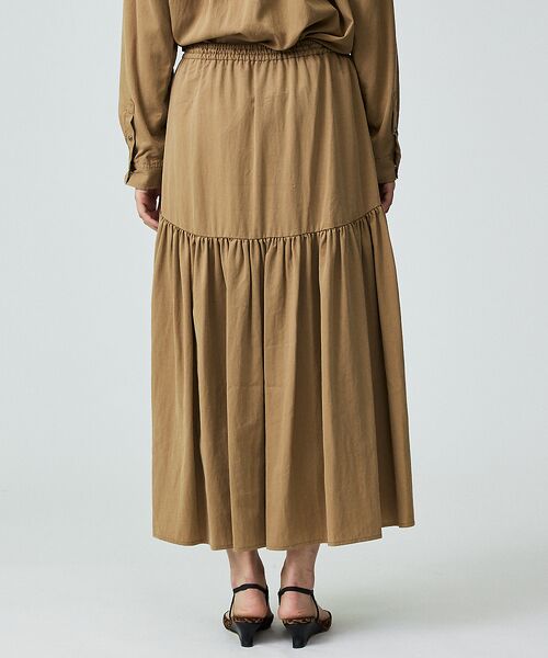 Rouge vif la cle / ルージュ・ヴィフ ラクレ ロング・マキシ丈スカート | 【Le Melange/ル・メランジュ】テンセルナイロンツイルスカート / セッ | 詳細9