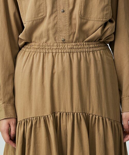 Rouge vif la cle / ルージュ・ヴィフ ラクレ ロング・マキシ丈スカート | 【Le Melange/ル・メランジュ】テンセルナイロンツイルスカート / セッ | 詳細10