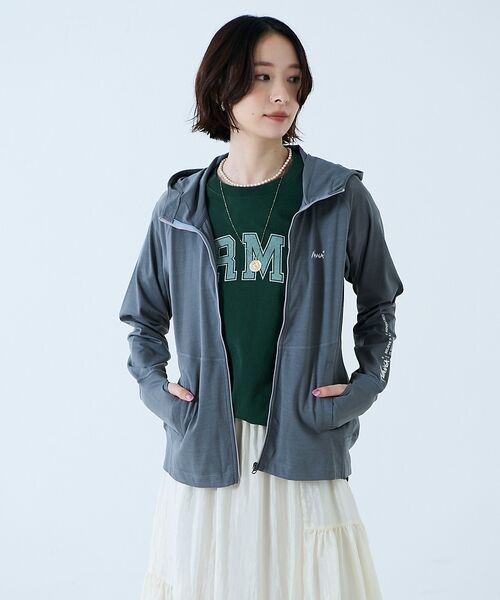 Rouge vif la cle / ルージュ・ヴィフ ラクレ パーカー | 【NANGA / ナンガ】Air Flex RASH GUARD ZIP PK | 詳細20