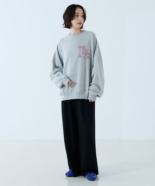 Rouge vif la cle / ルージュ・ヴィフ ラクレ スウェット | 【REMI RELIEF / レミレリーフ】SP加工3飛び裏毛クルースウェット | 詳細11